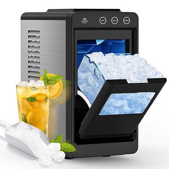 COWSAR Portable Countertop Ice Maker Self-Cleaning 26lbs/day